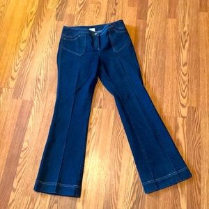 Escada ladies dark wash flare leg jeans